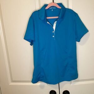 Ladies Nike golf Polo Shirt medium Blue‎